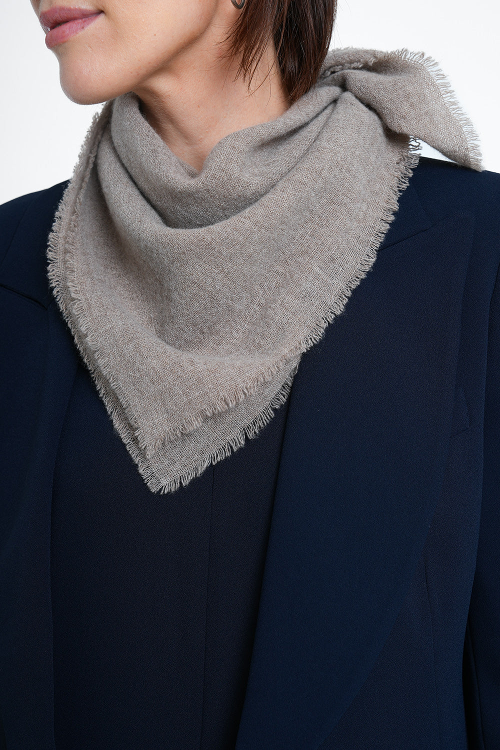 Quelara Wool Stola - taupe