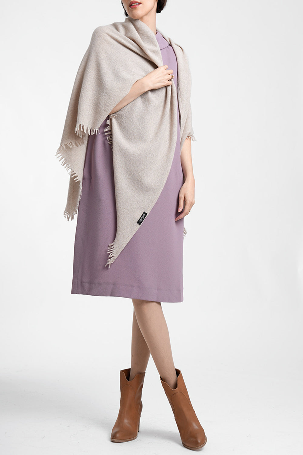 Quelara Wool Stola - sand