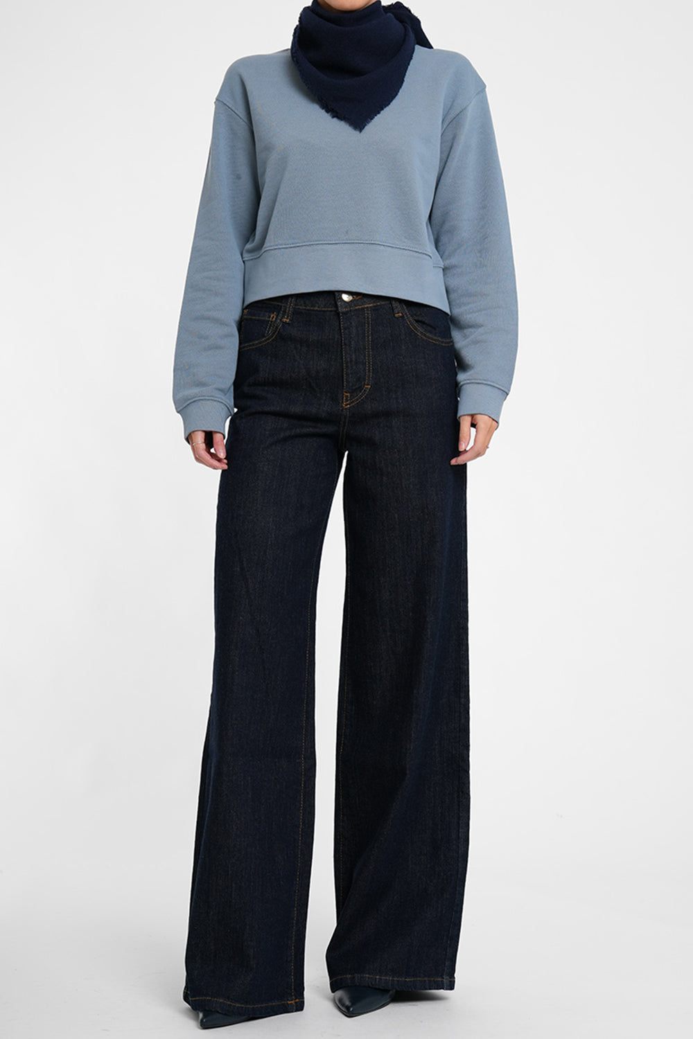 Tara Sweater - dusty blue