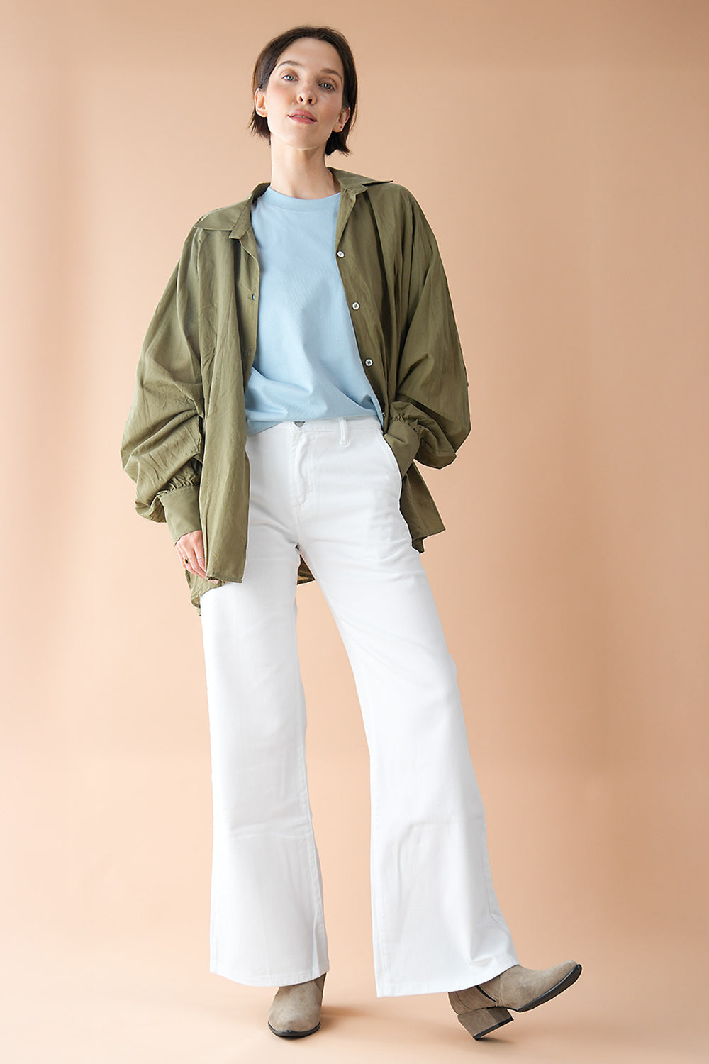 Tessa Organic Cotton Shirt - white