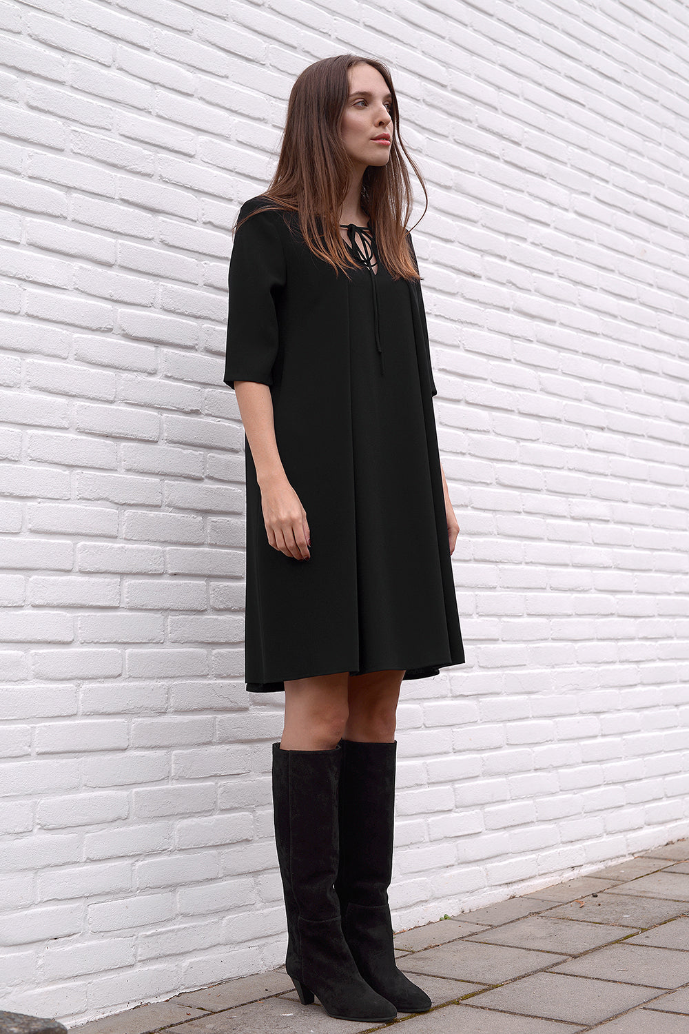 Aruni Dress - nero - PREGO - made with love - Damenmode
