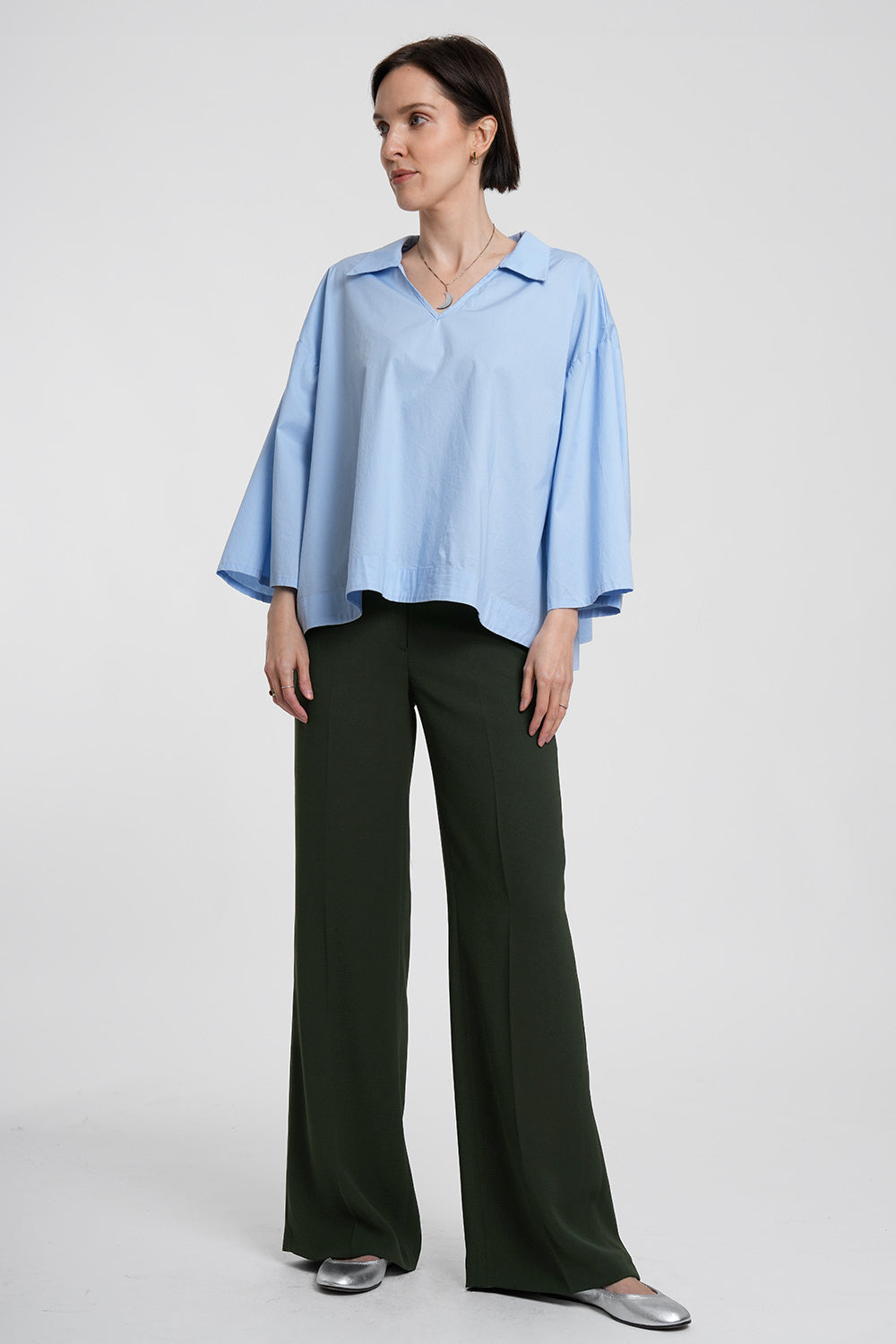 Corfu Blouse - sky blue