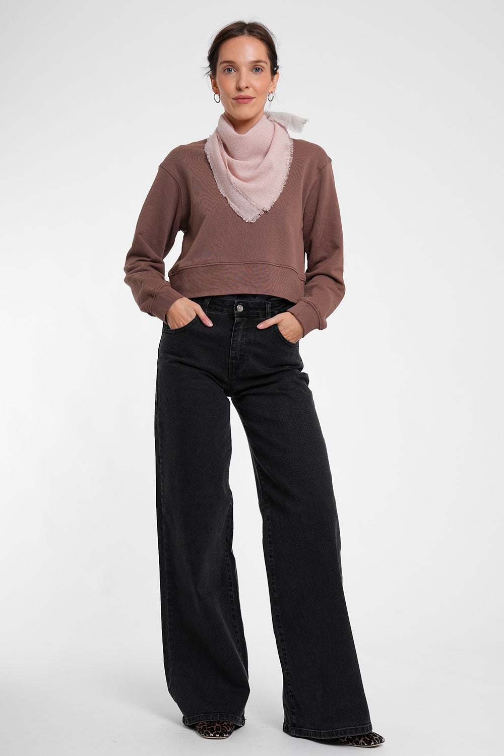 Cara Wool Scarf - powder