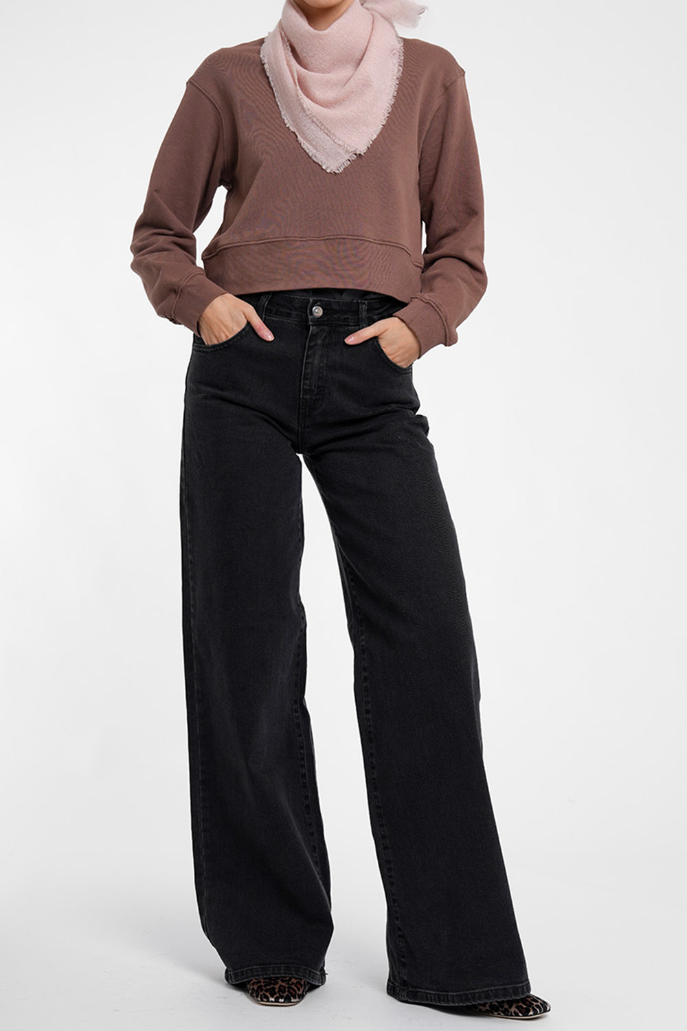 Quelara Wool Stola - taupe