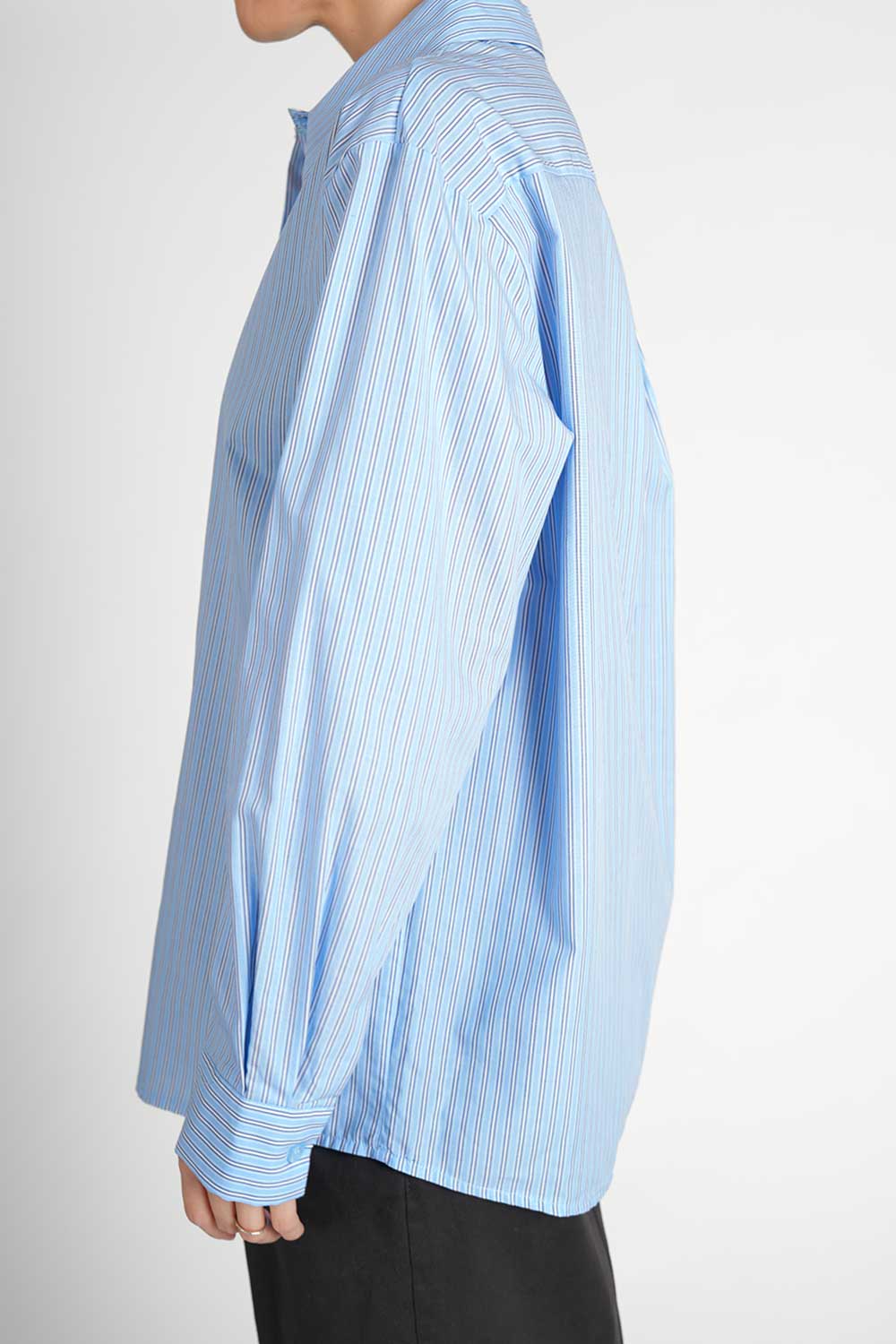 Calea Blouse - light blue stripes