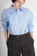 Calea Blouse - light blue stripes