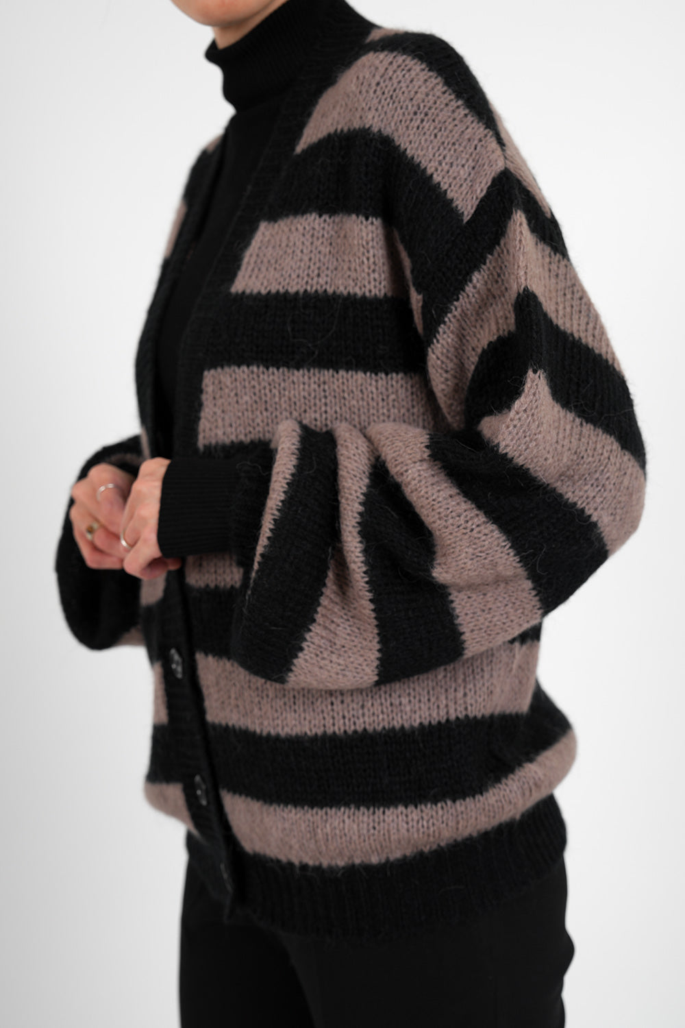 Camila Cardigan - black coffee