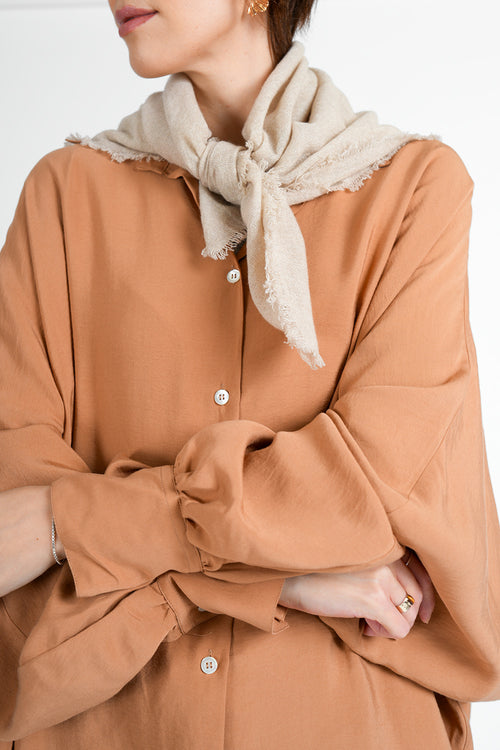 Quelara Wool Stola - taupe