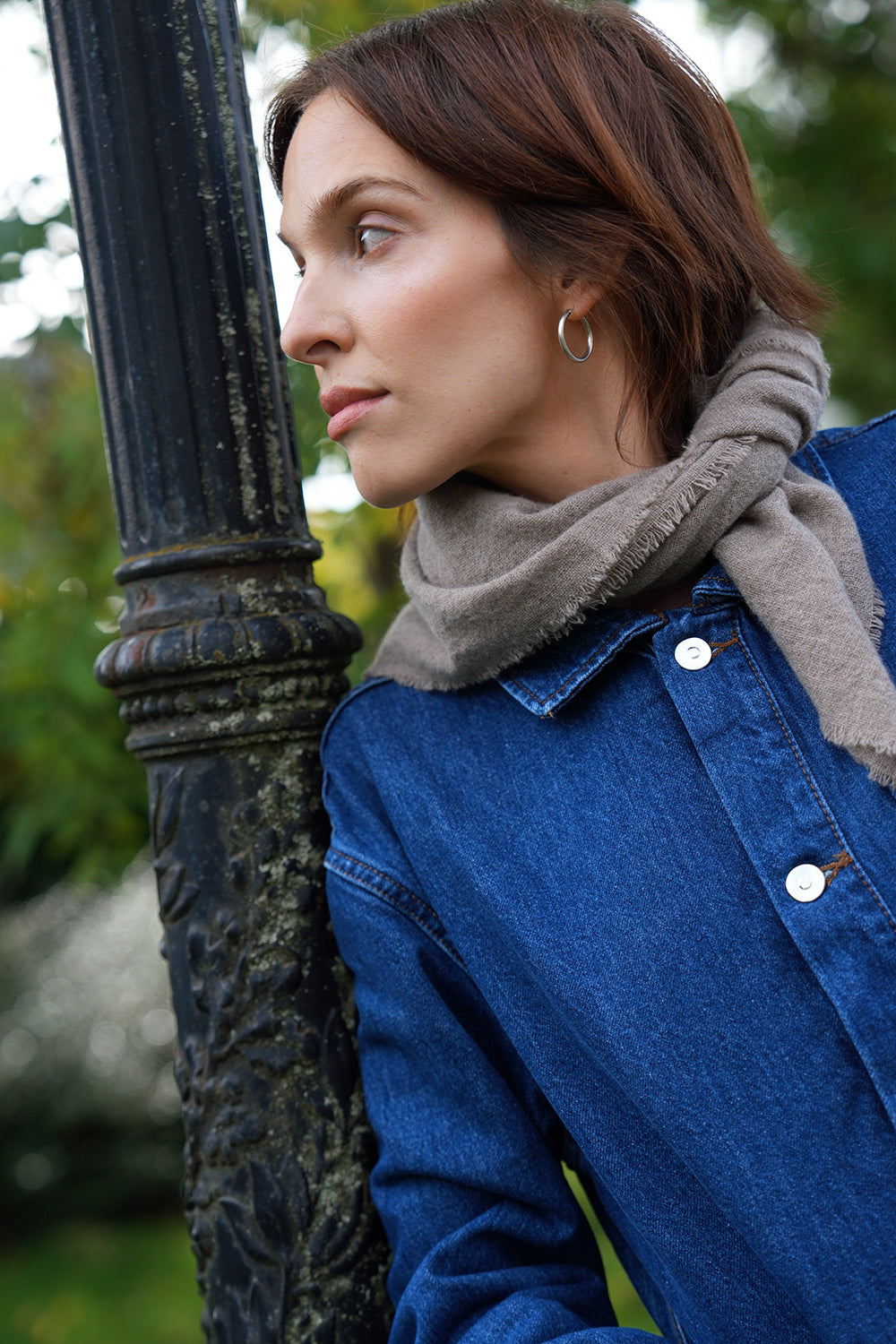 Quelara Wool Stola - taupe