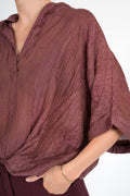 Casina Lyocell Blouse - marsala
