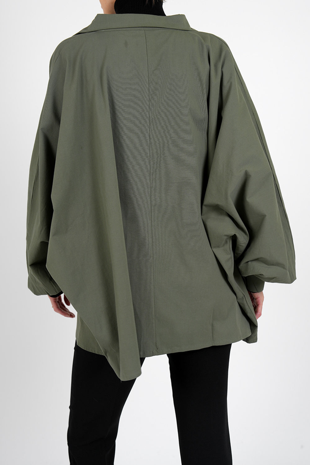 Cerena Poplin Blouse - khaki