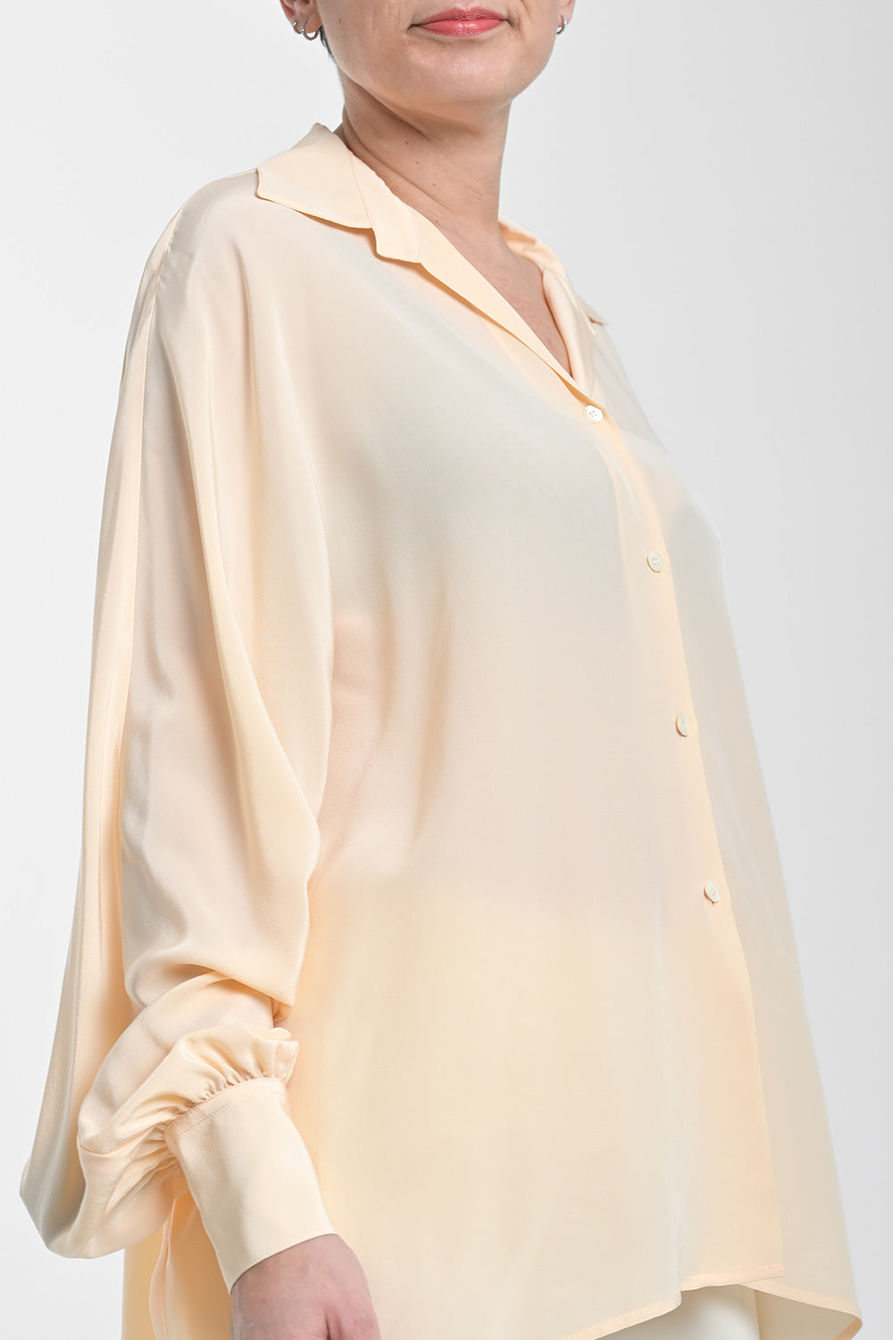 Cerena Silk Blouse - peach