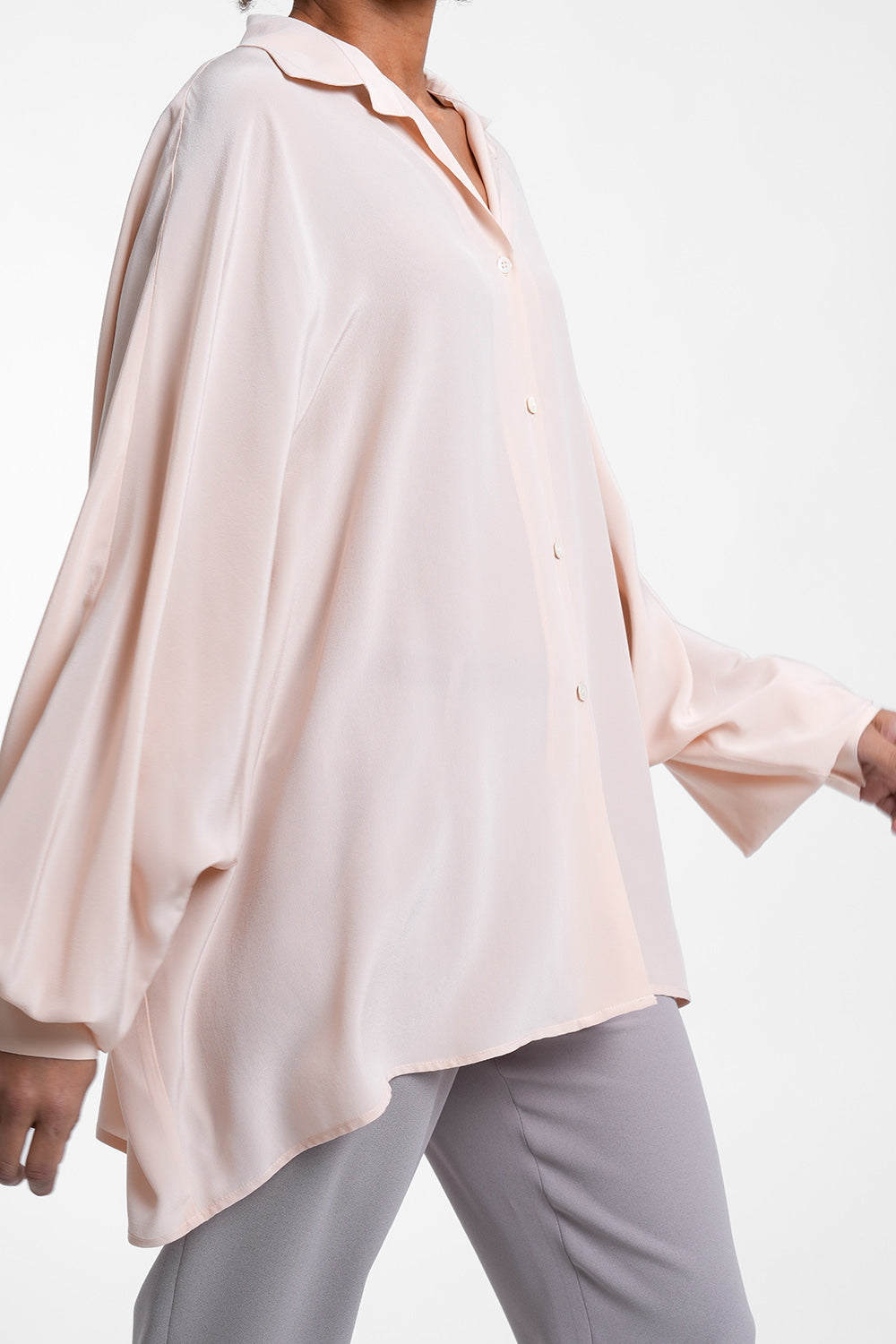 Cerena Silk Blouse - rose