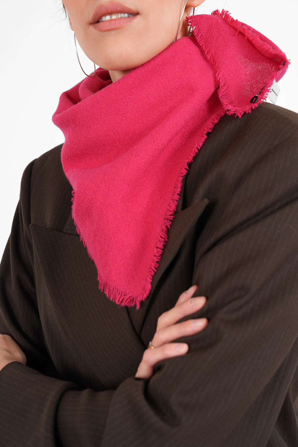 Claire Wool Scarf - berry