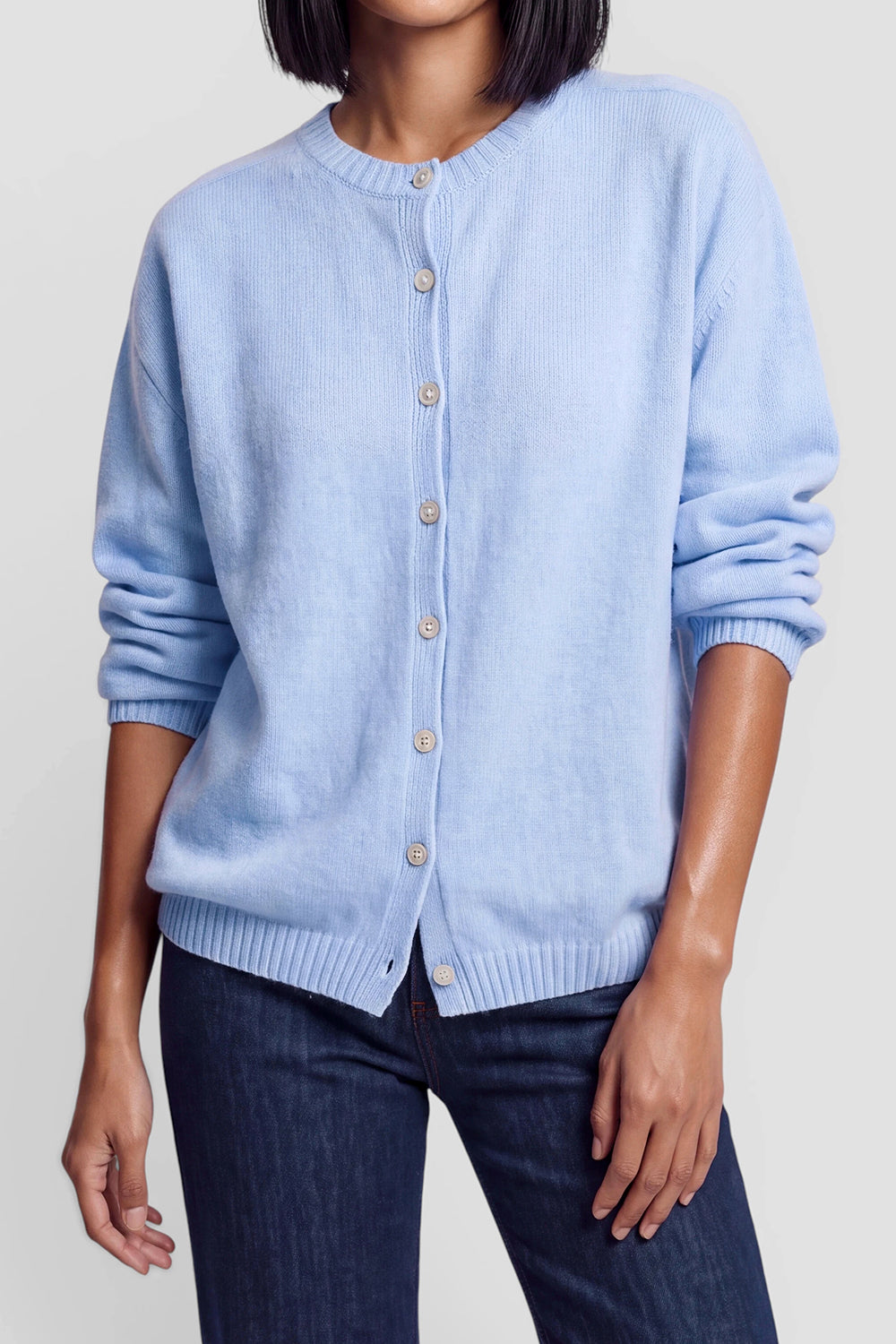 Estella Wool Cardigan - sky