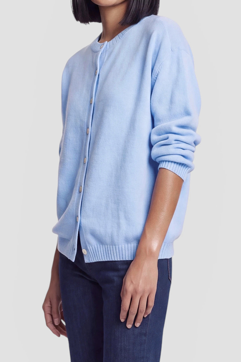 Estella Wool Cardigan - sky