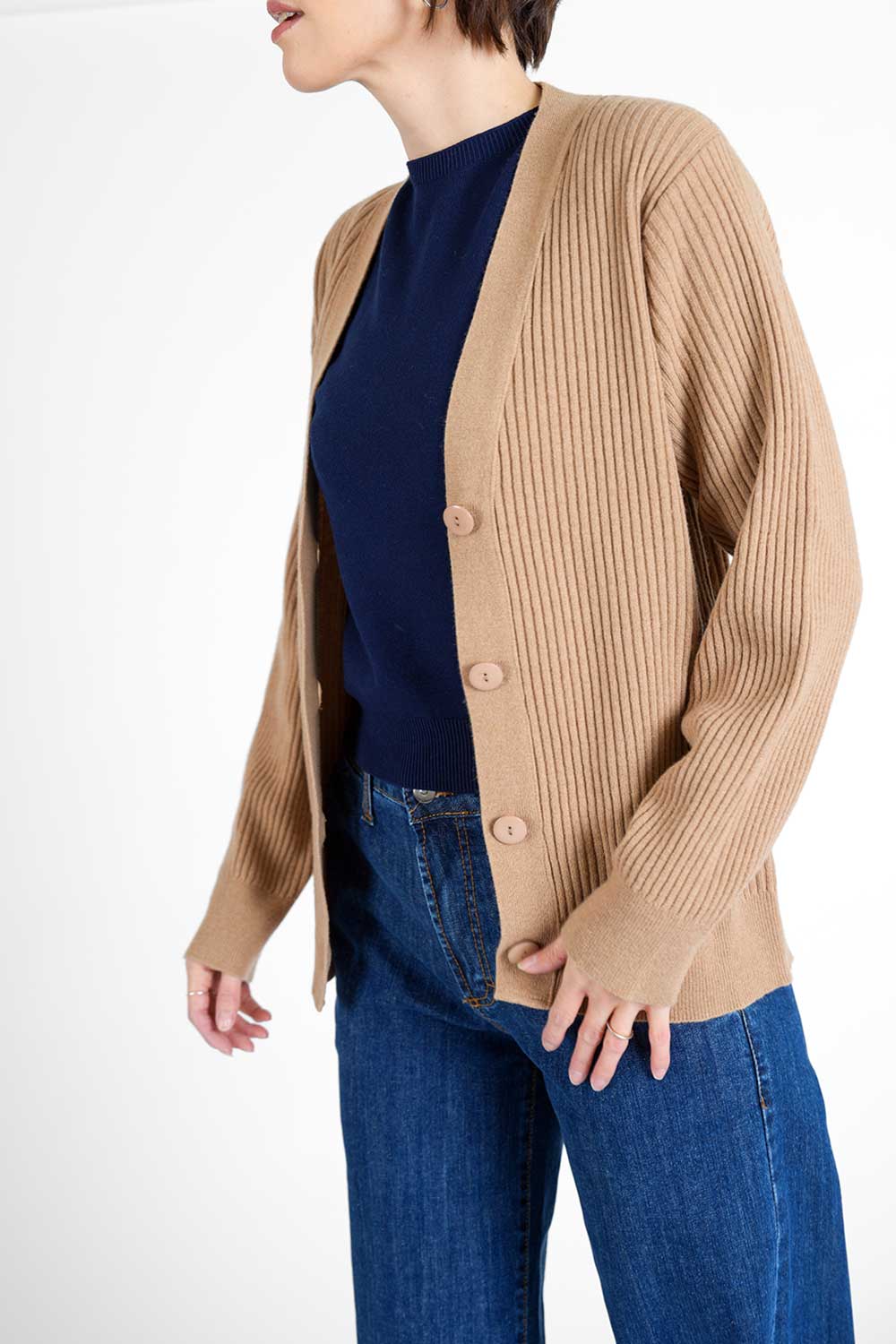 Fama Cardigan - caramel