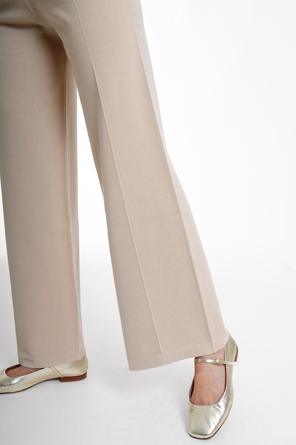 Luna Knit Pants - beige