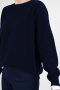 Mailin Wool Pullover - dark blue