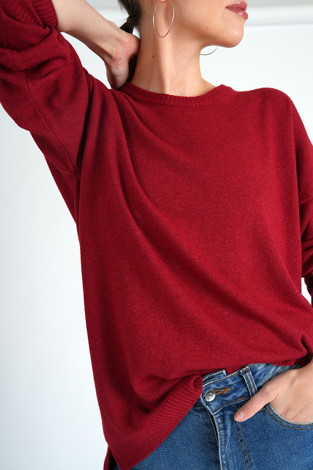 Momo Pullover - burgundy