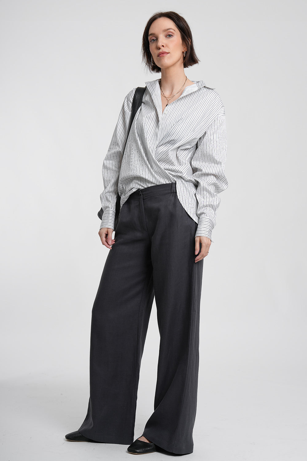 Prima Cupro Pants - darkgrey