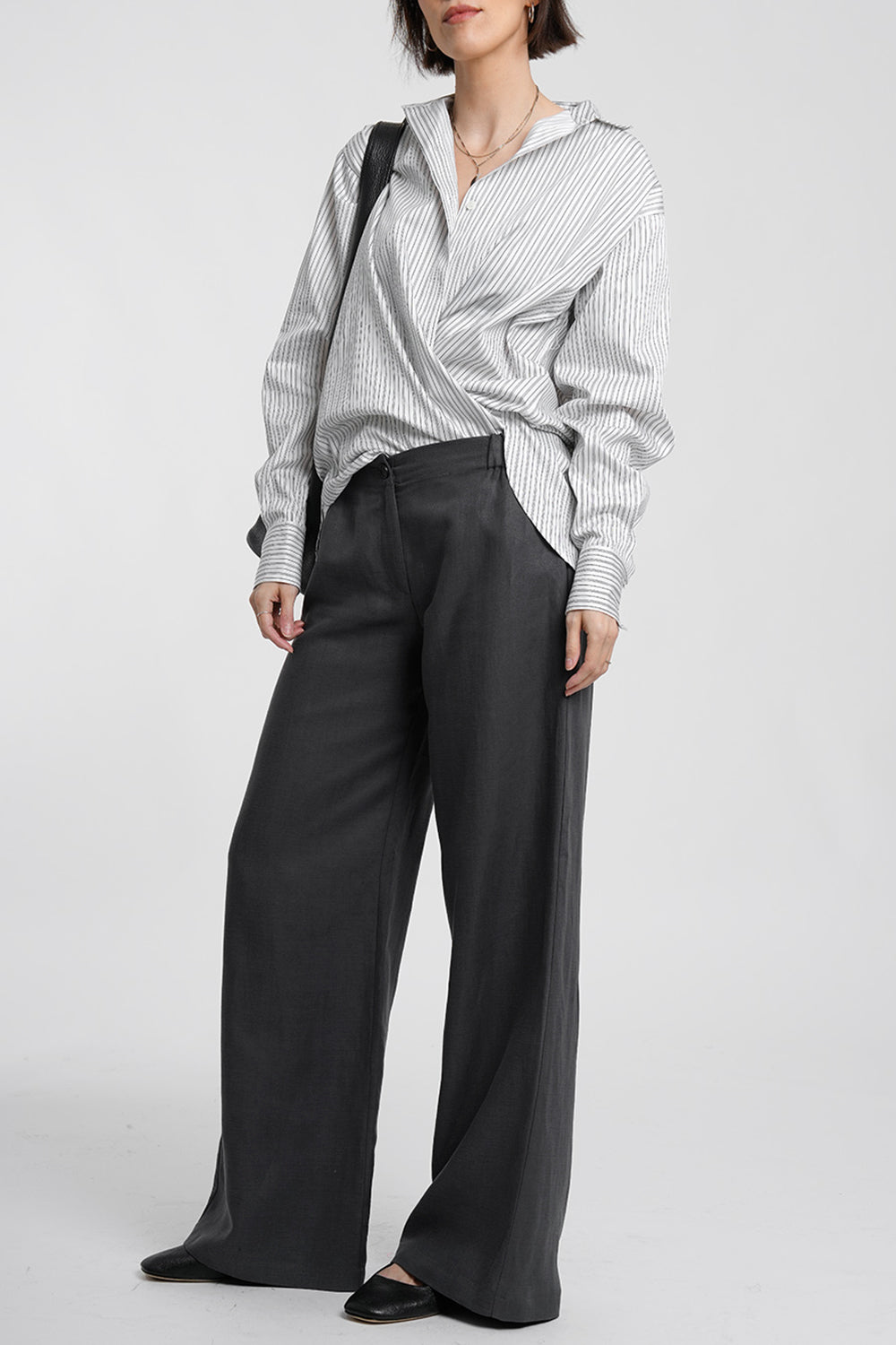 Prima Cupro Pants - darkgrey
