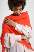 Quelara Wool Stola - corallo