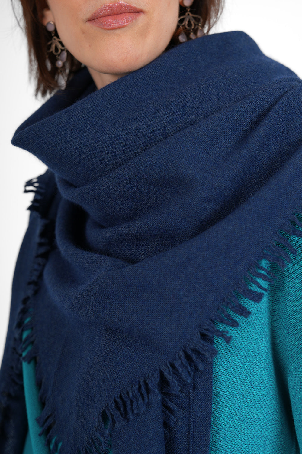 Quelara Wool Stola - denim