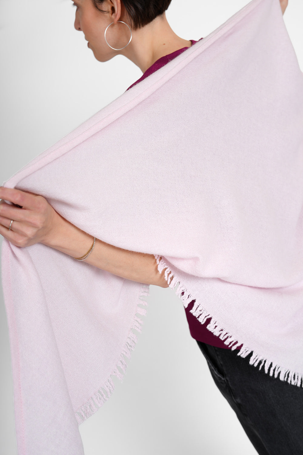 Quelara Wool Stola - rosa