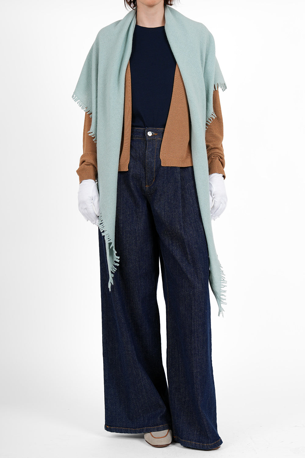 Quelara Wool Stola - sage