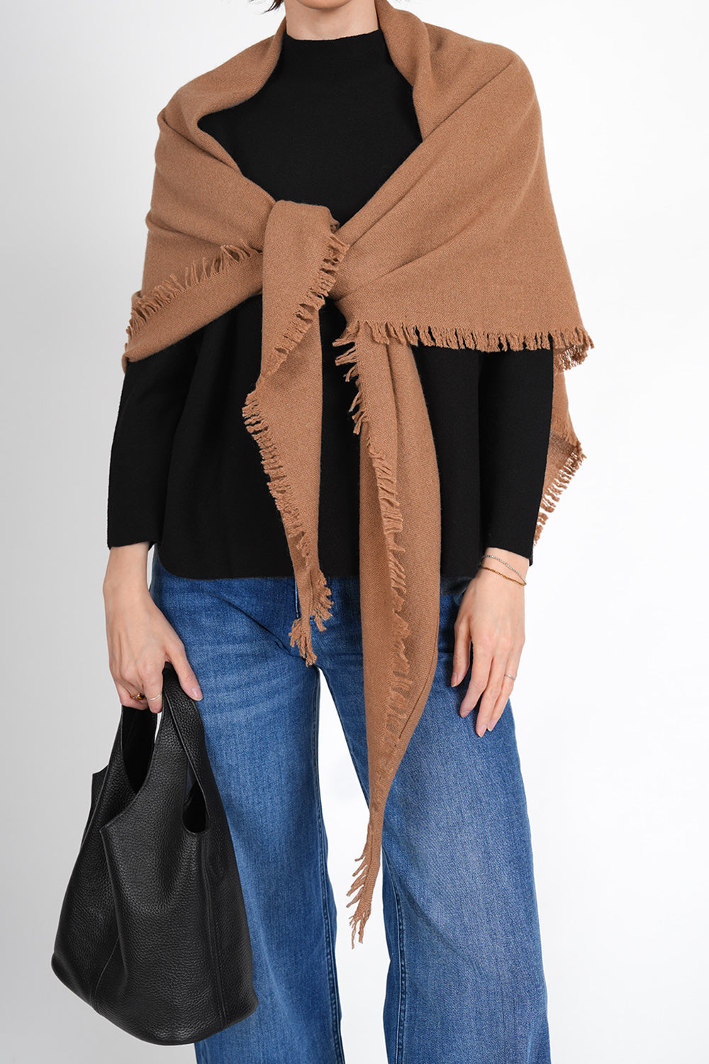 Quelara Wool Stola - cinnamon