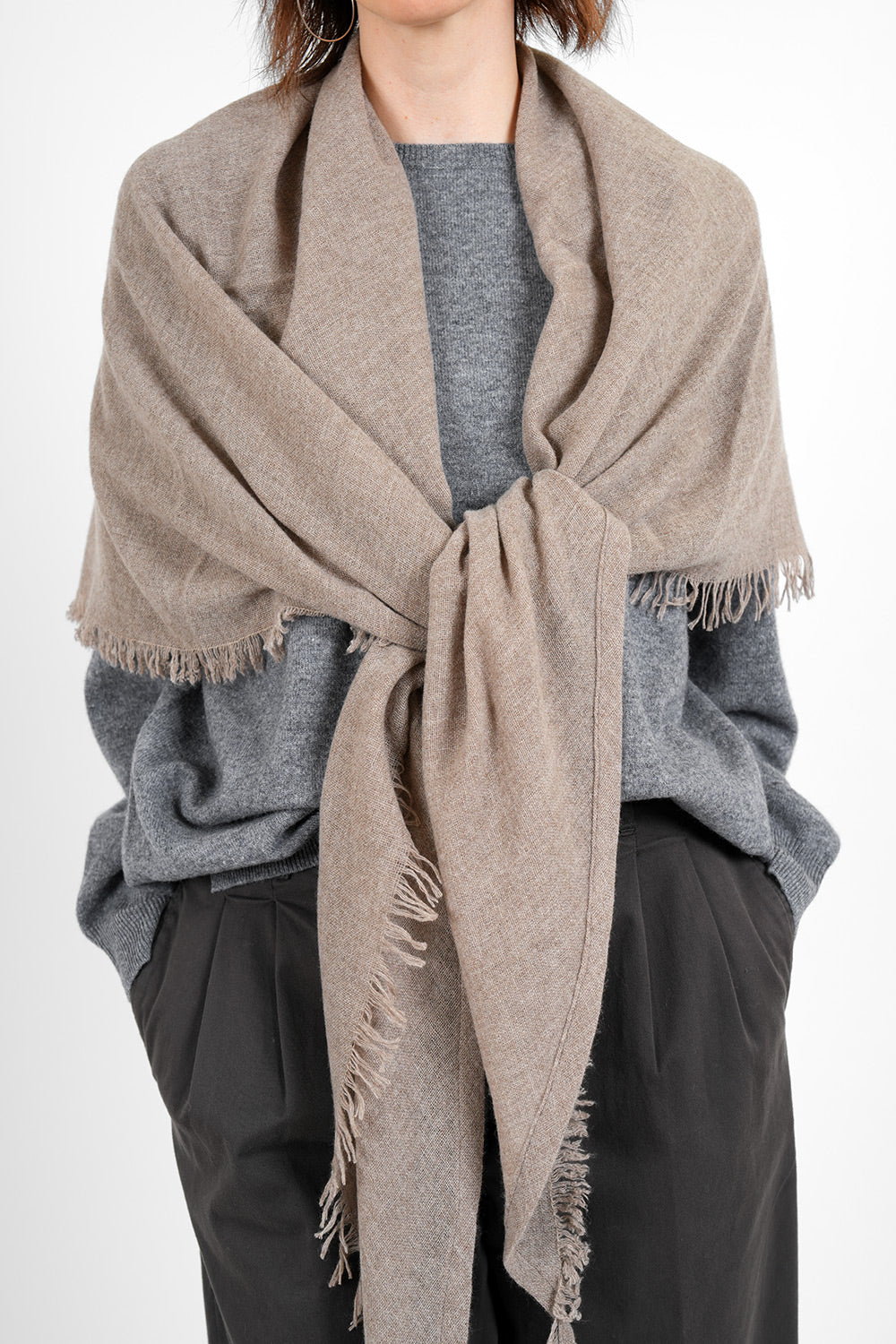 Quintin Wool Stola - taupe