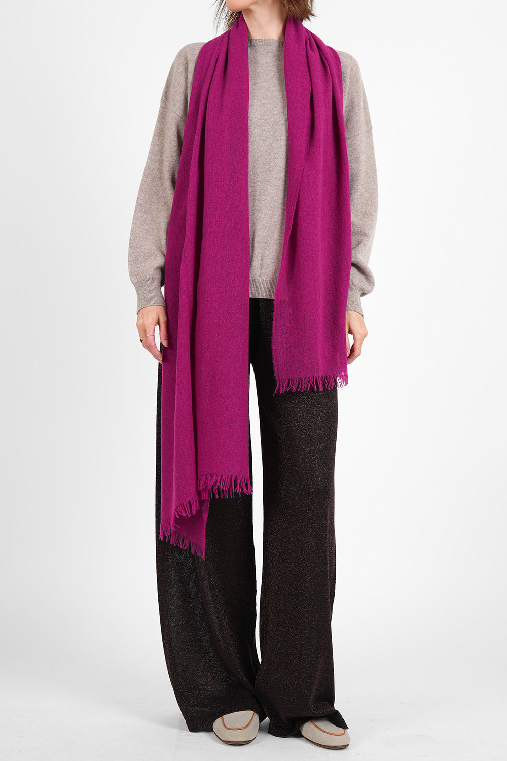 Quy Cashmere Scarf - magenta