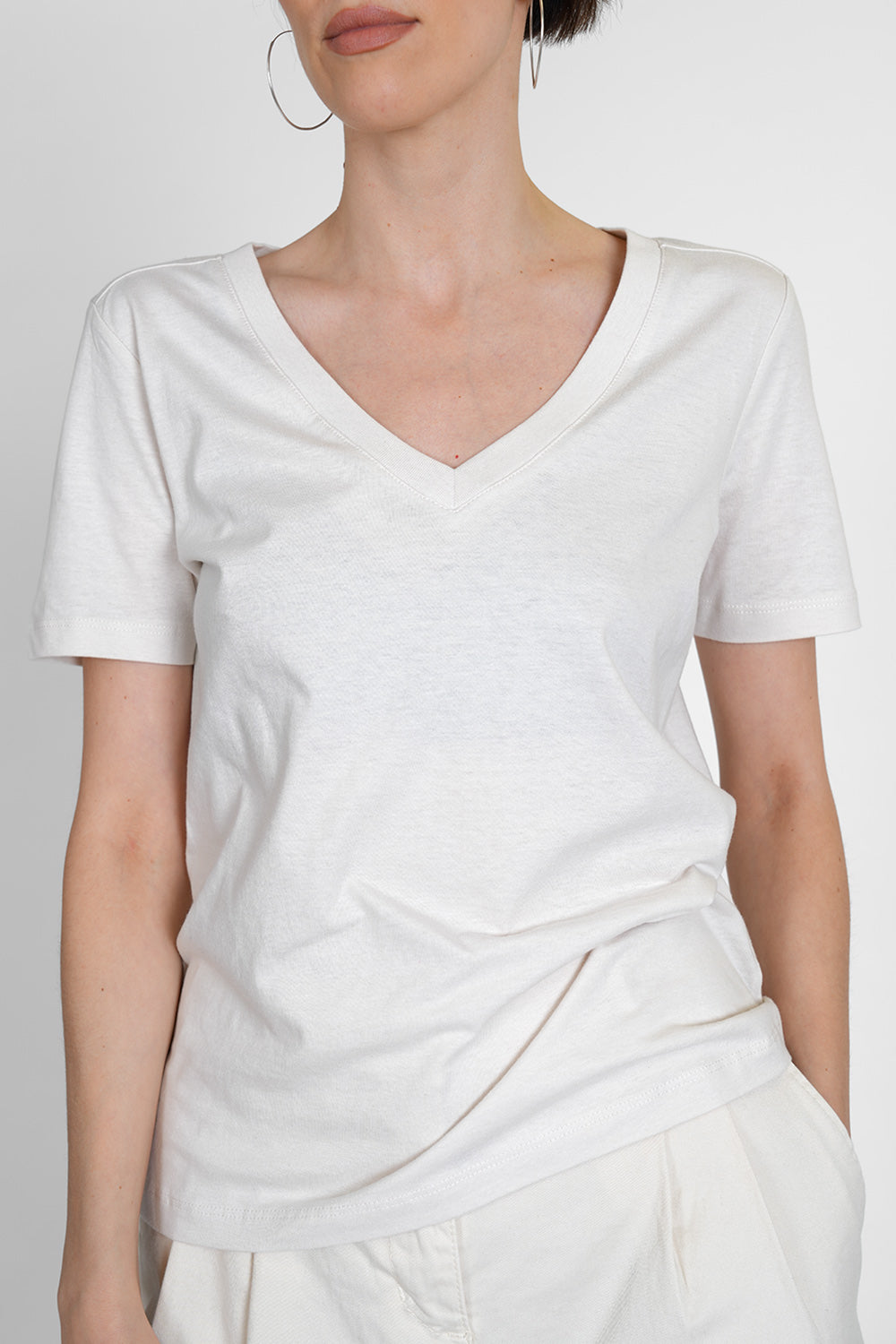 Tali Organic Cotton Shirt - ivory