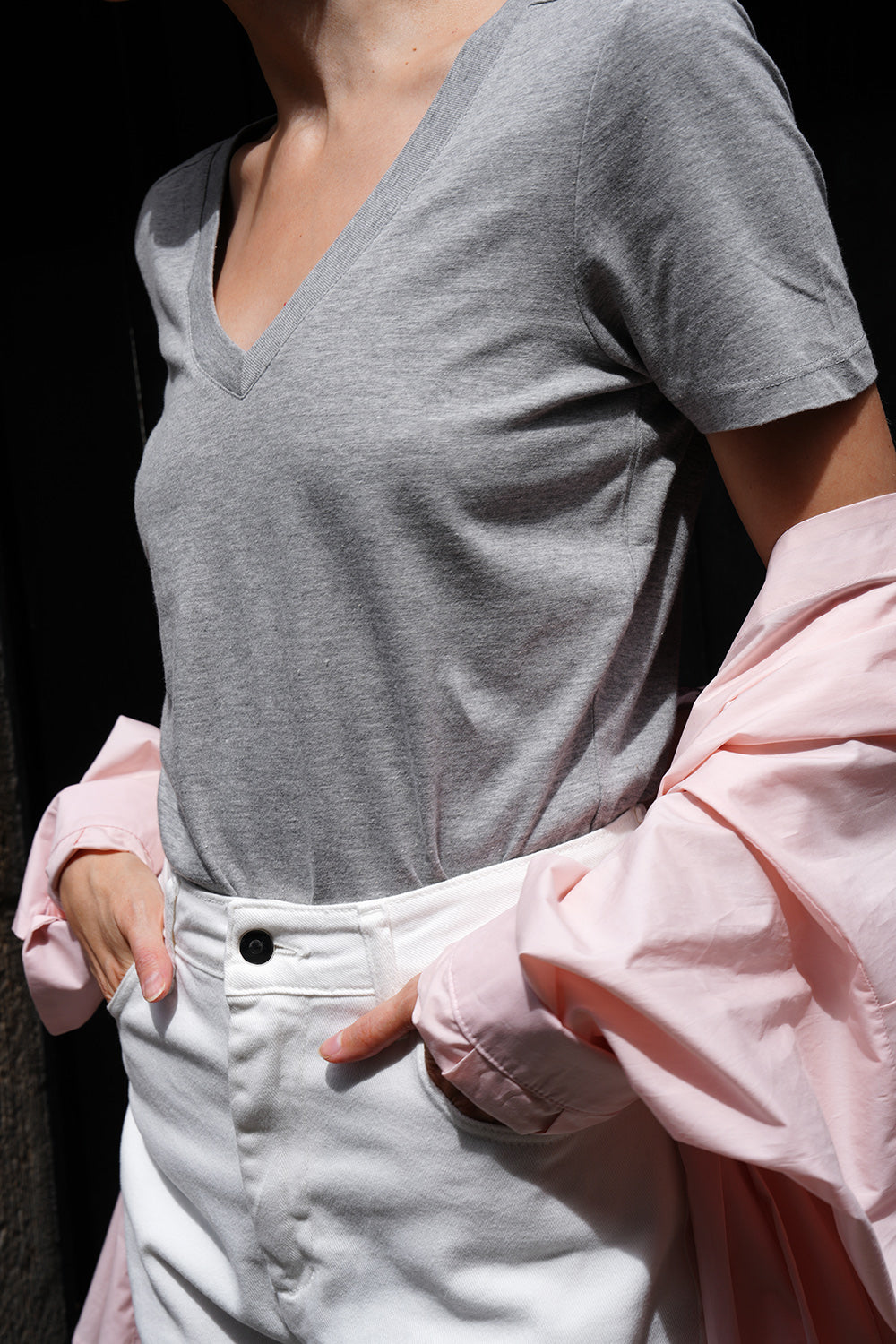 Tali Organic Cotton Shirt - grey