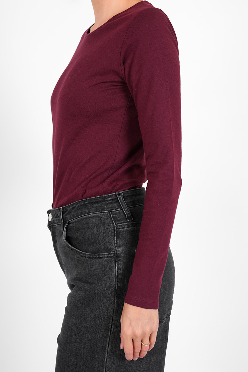 Tamon Organic Cotton Shirt - burgundy