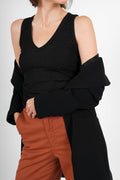 Toula Lurex Top - black