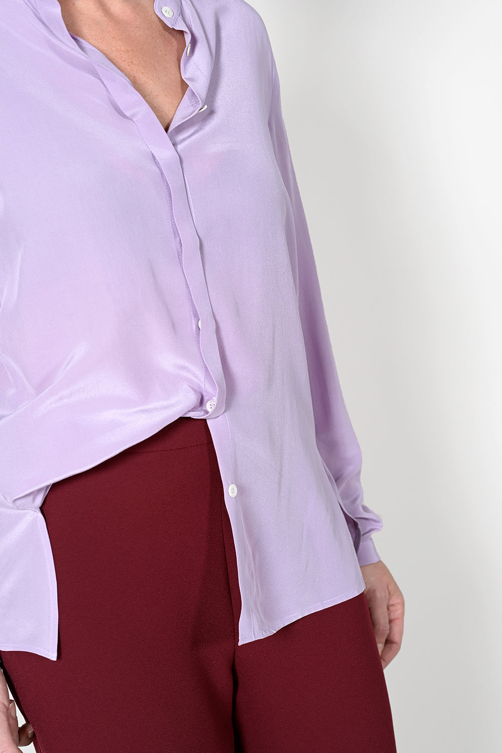 Camille Silk Blouse - lila
