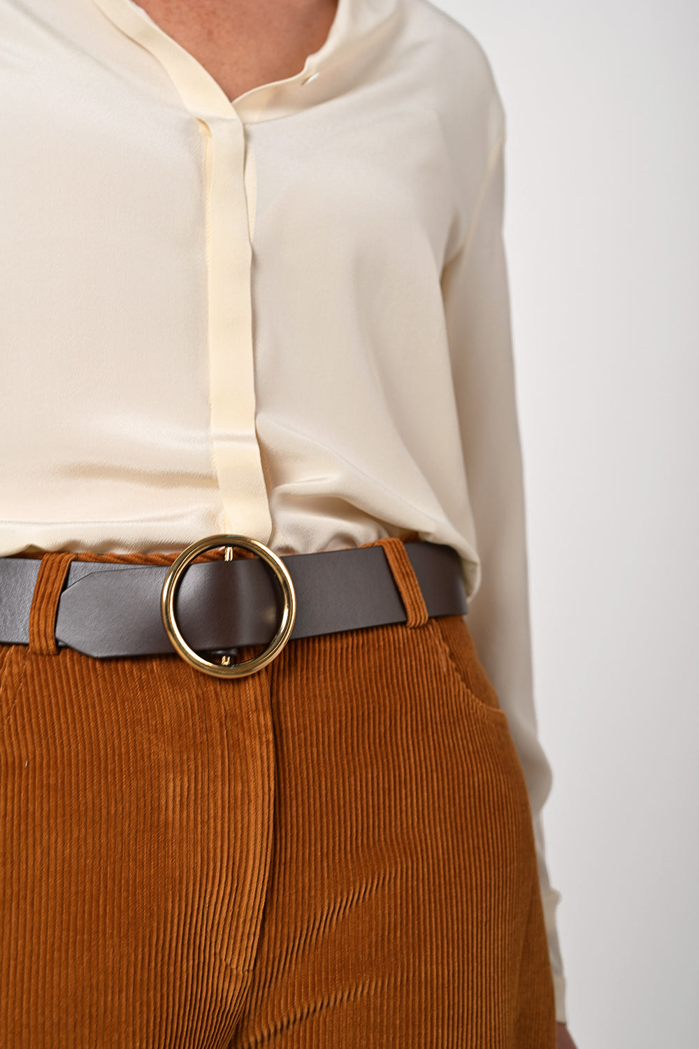 Camille Silk Blouse - oat