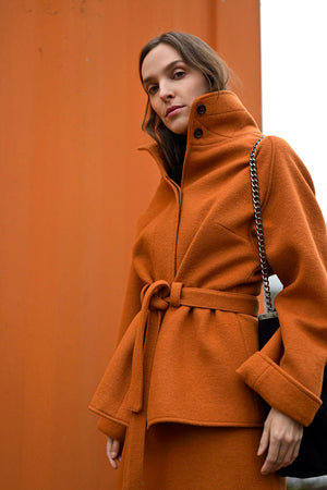 Ivola Wool Jacket - zimt