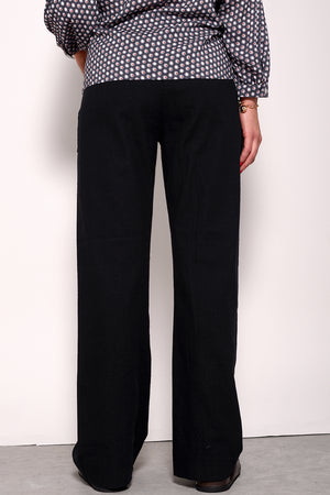 Parol Leinen Pants - nero