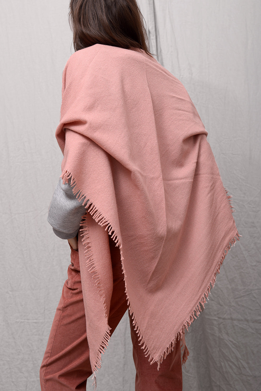 Quelara Wool Stola - rosa antico