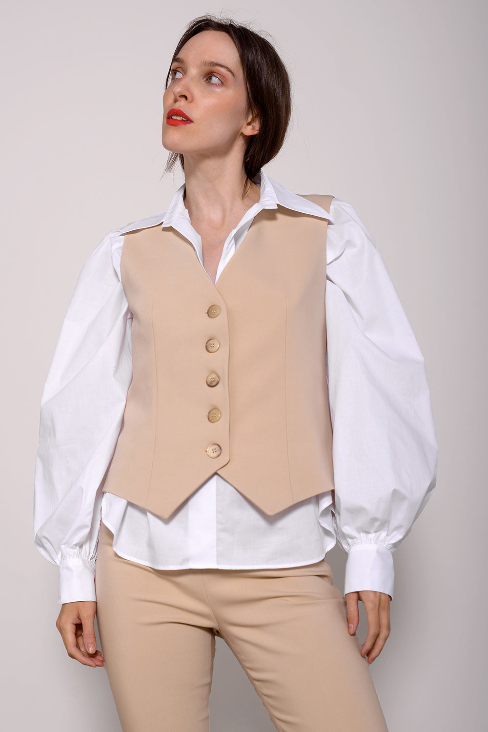 Yora Gilet- cappuccino